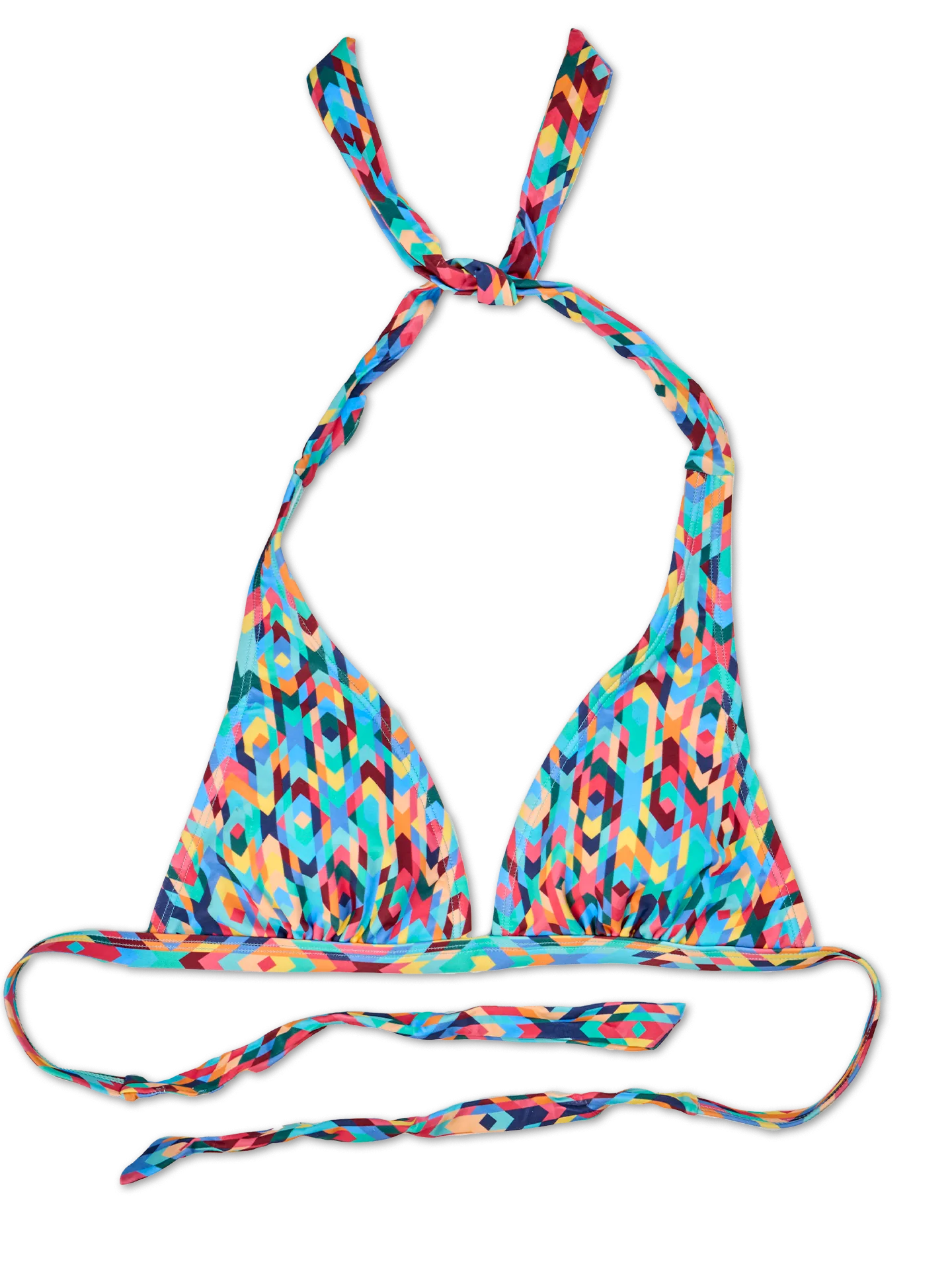 Vrolijke bikini-top Kleurijk mozaïek