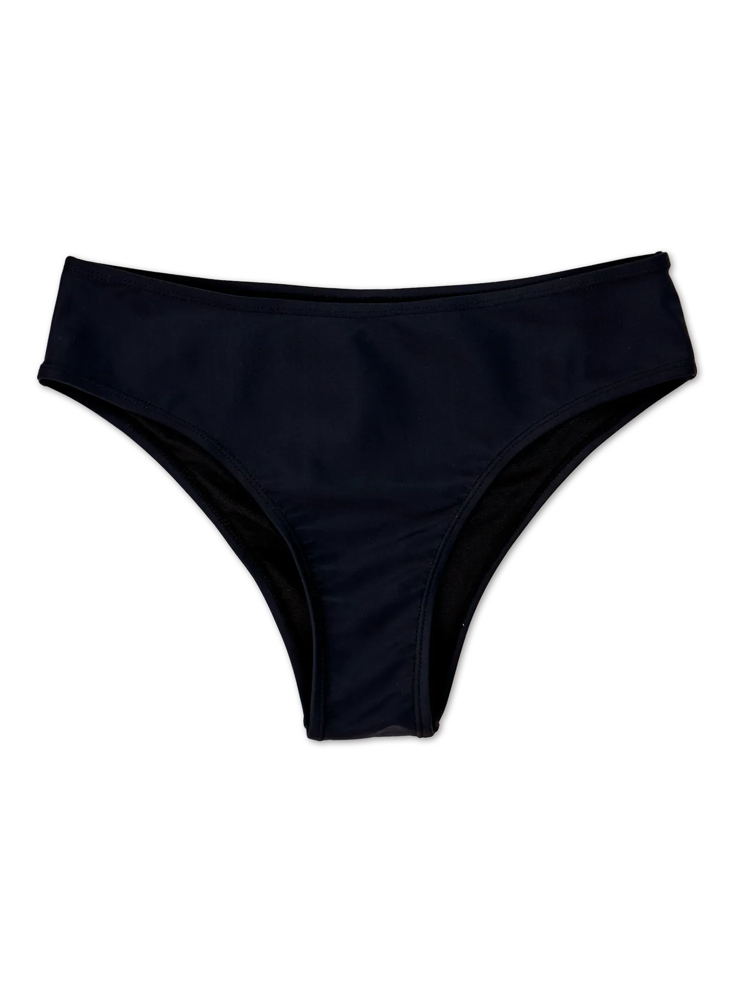 Midwaist bikinislip echt zwart