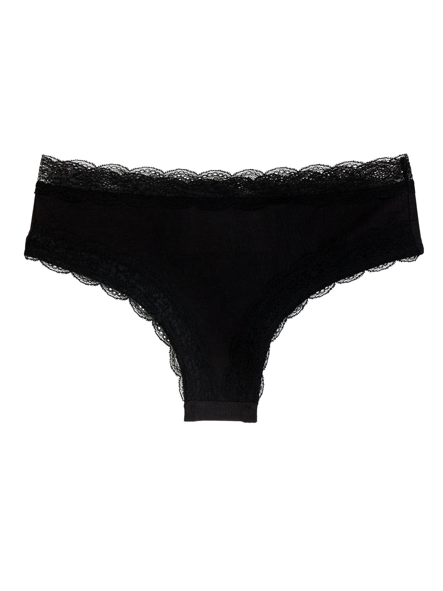 Zwarte kanten hipster-damesslip - Image 2