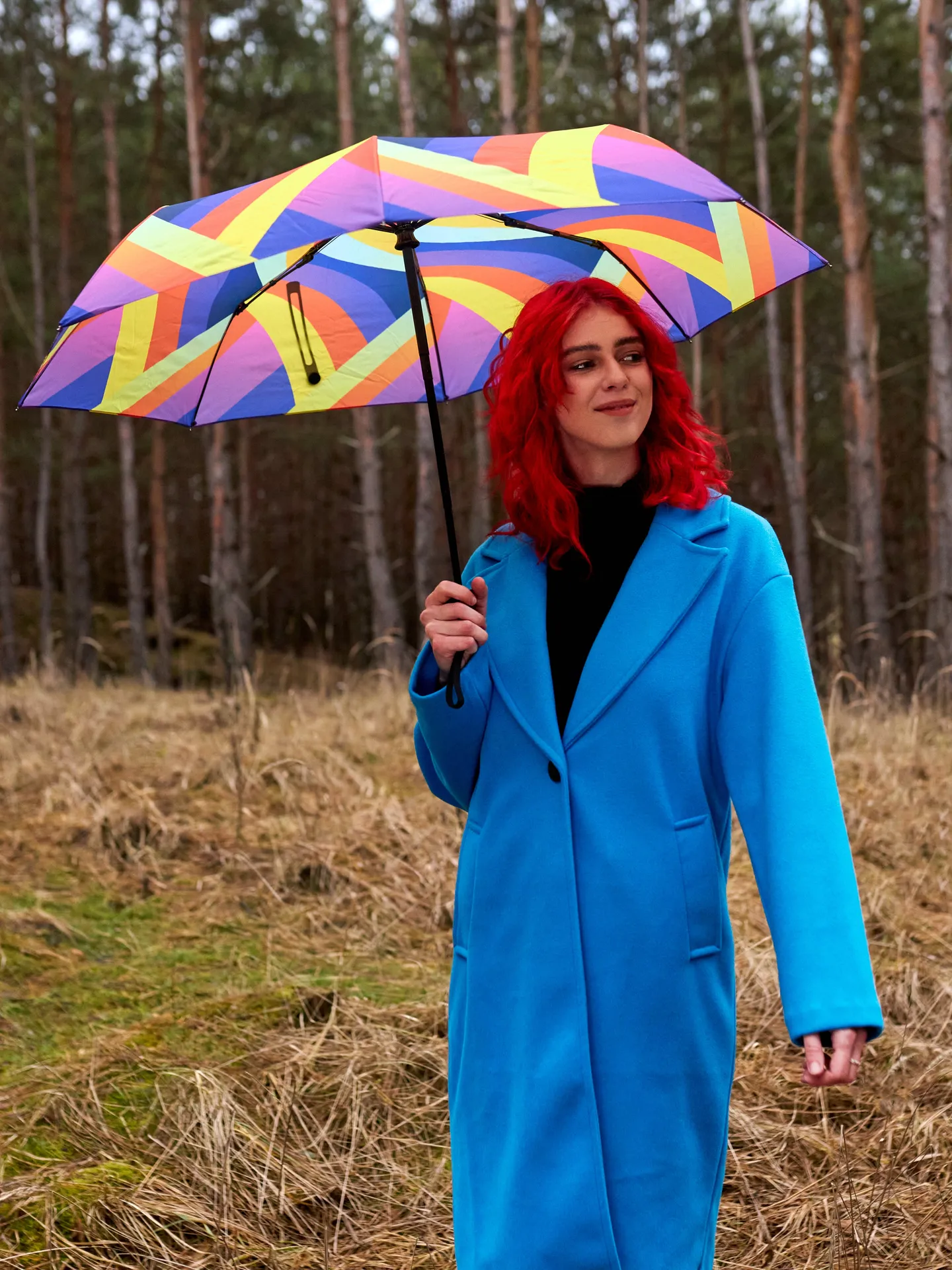 Vrolijke paraplu Regenboogkleuren - Image 6