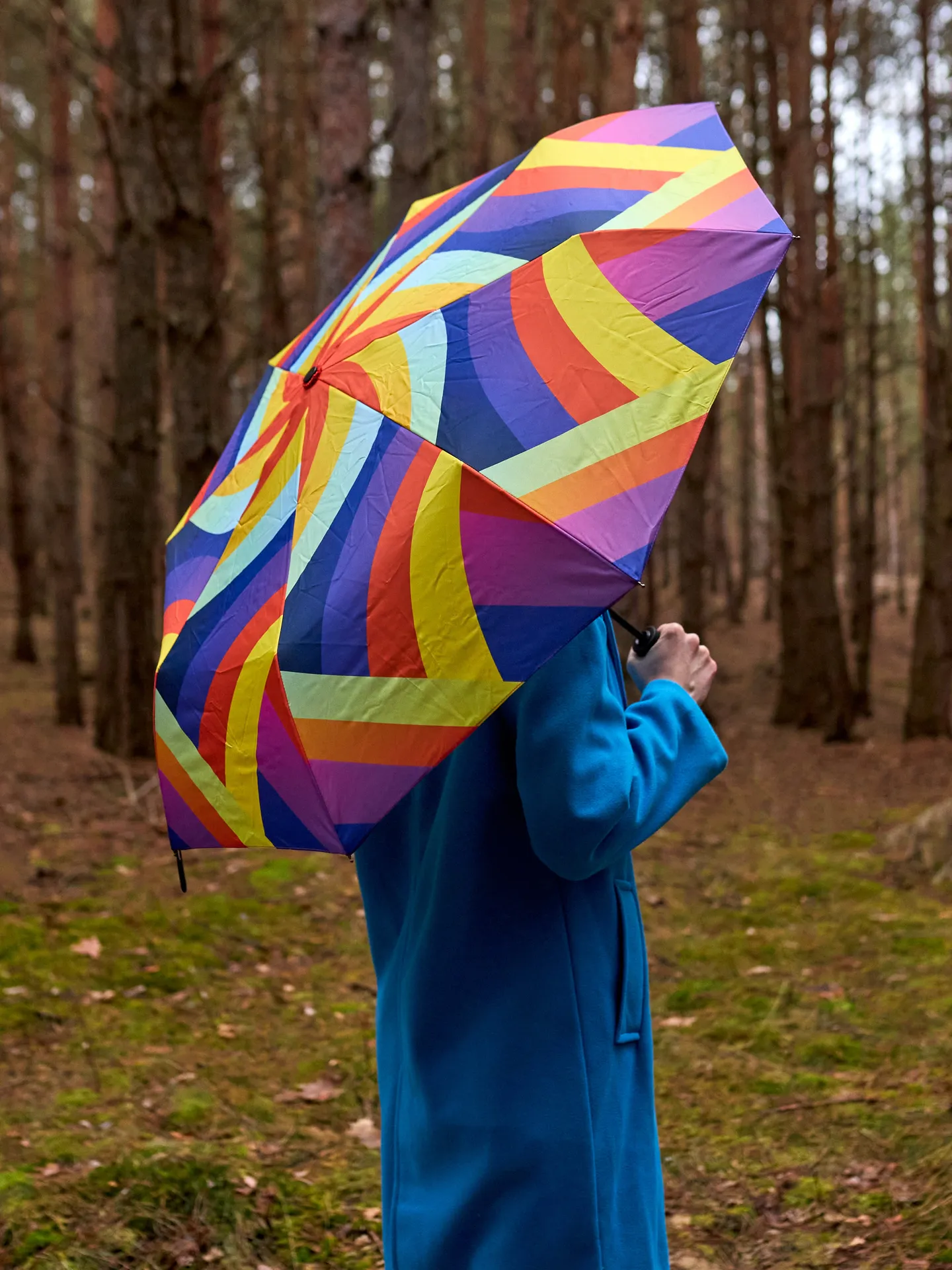 Vrolijke paraplu Regenboogkleuren - Image 7