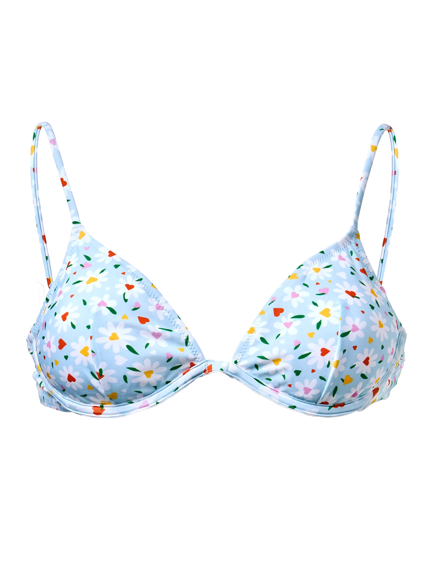 Beugel bikinitop Hartjes en madeliefjes
