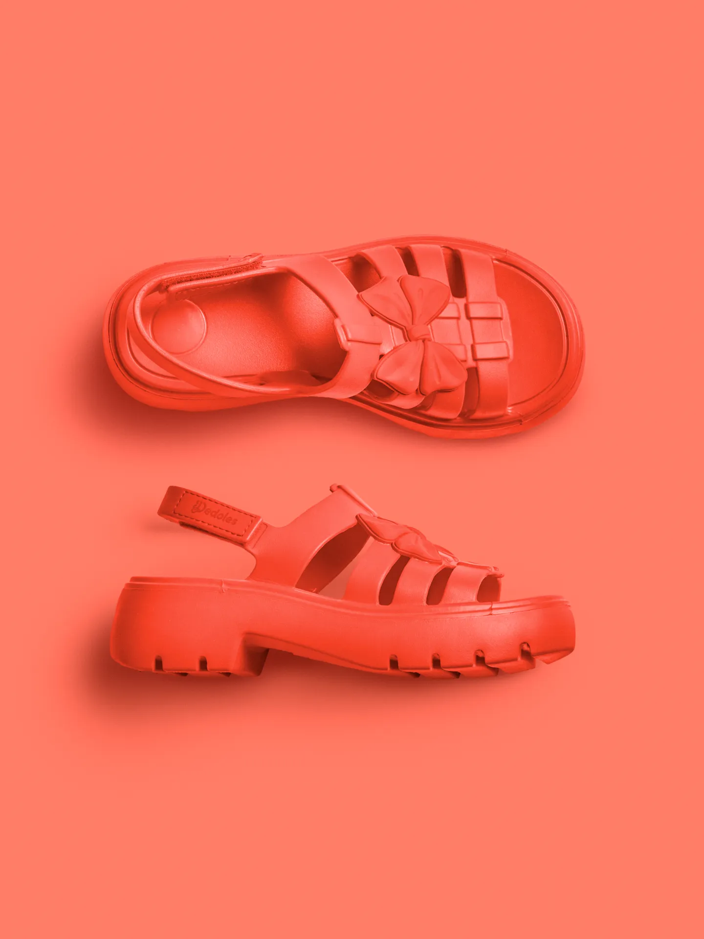 Fishermansandalen voor dames Helder rood - Image 3