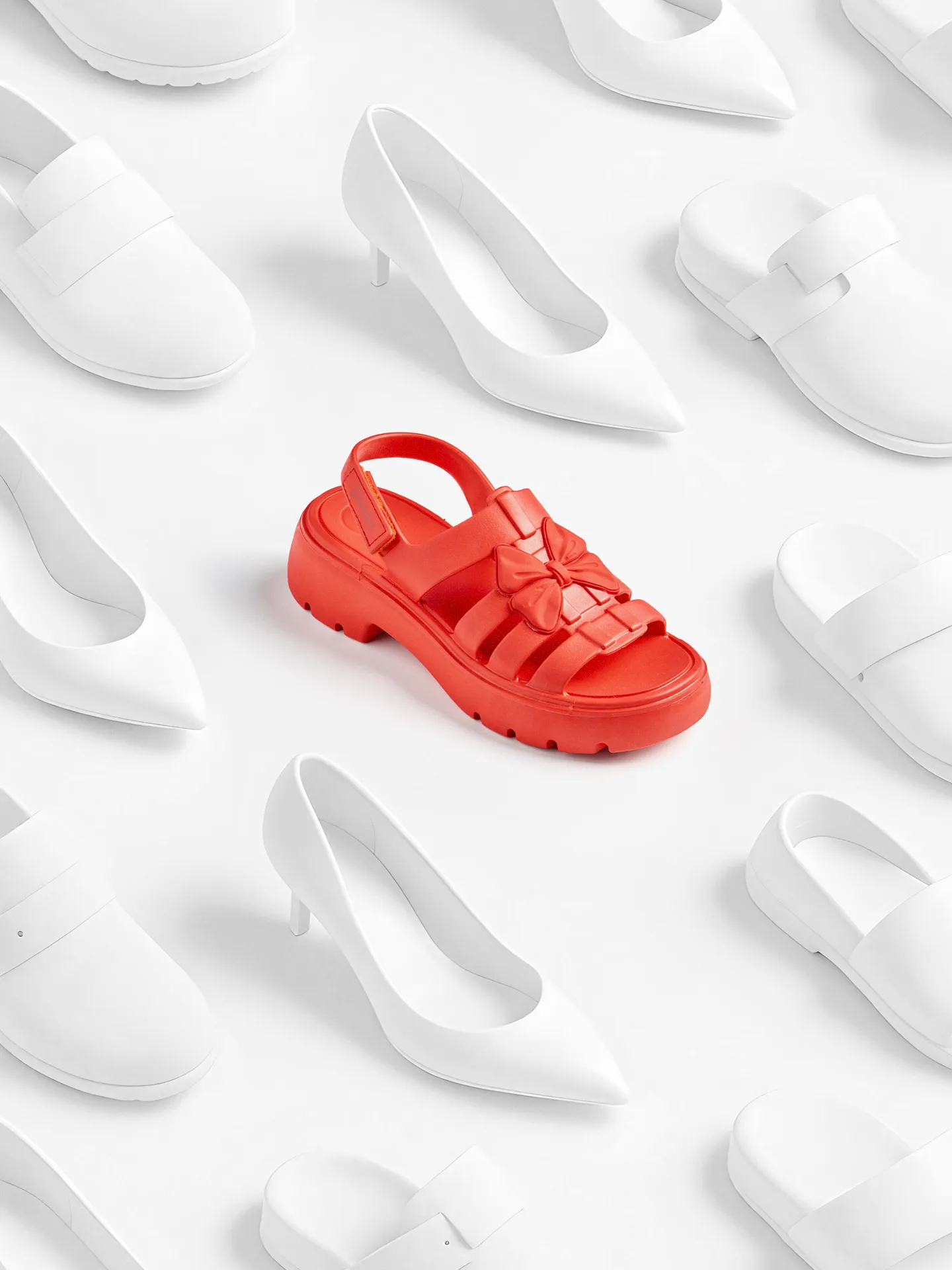 Fishermansandalen voor dames Helder rood - Image 4