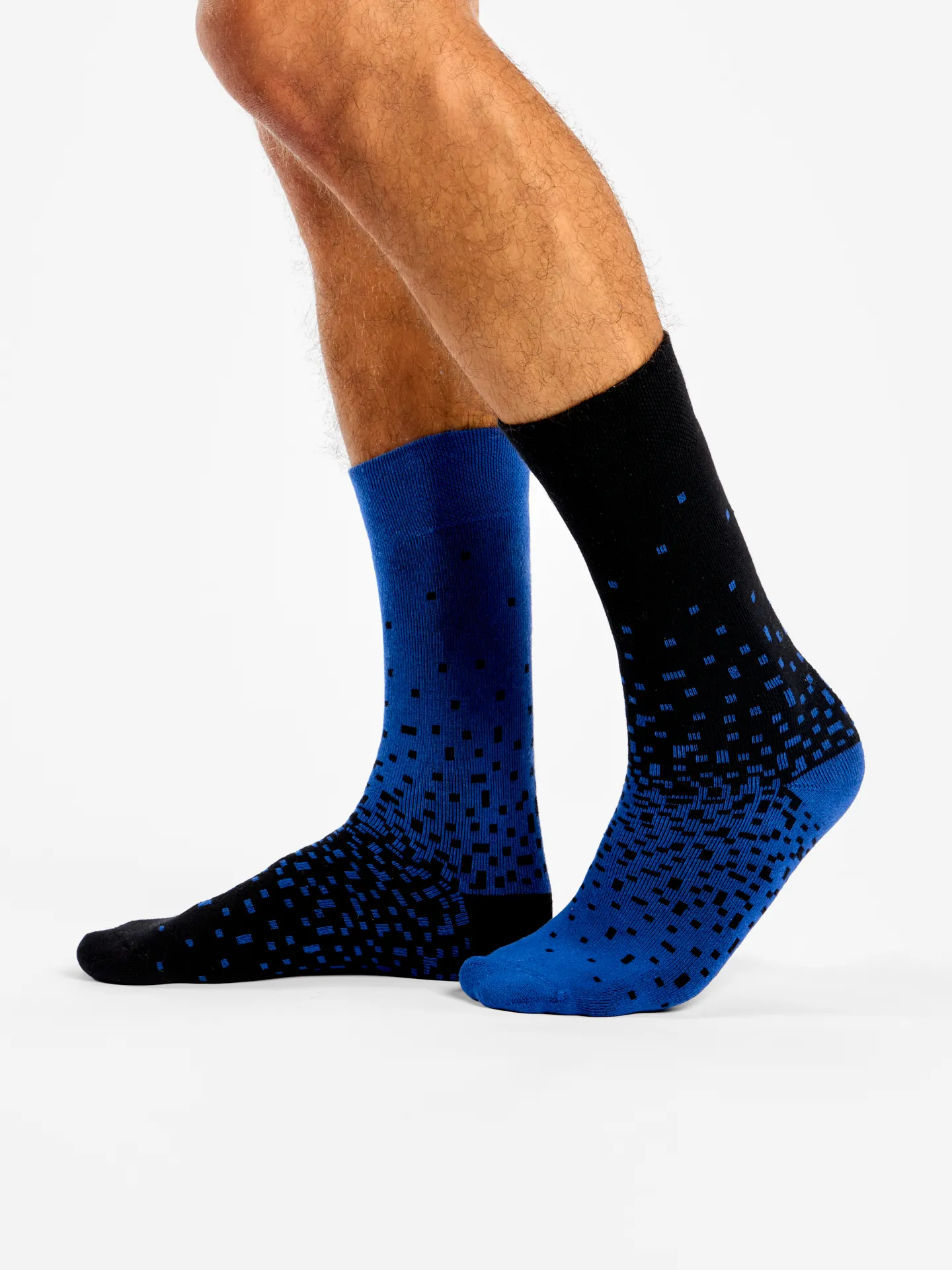 Warme sokken Blauw & zwart - Image 2
