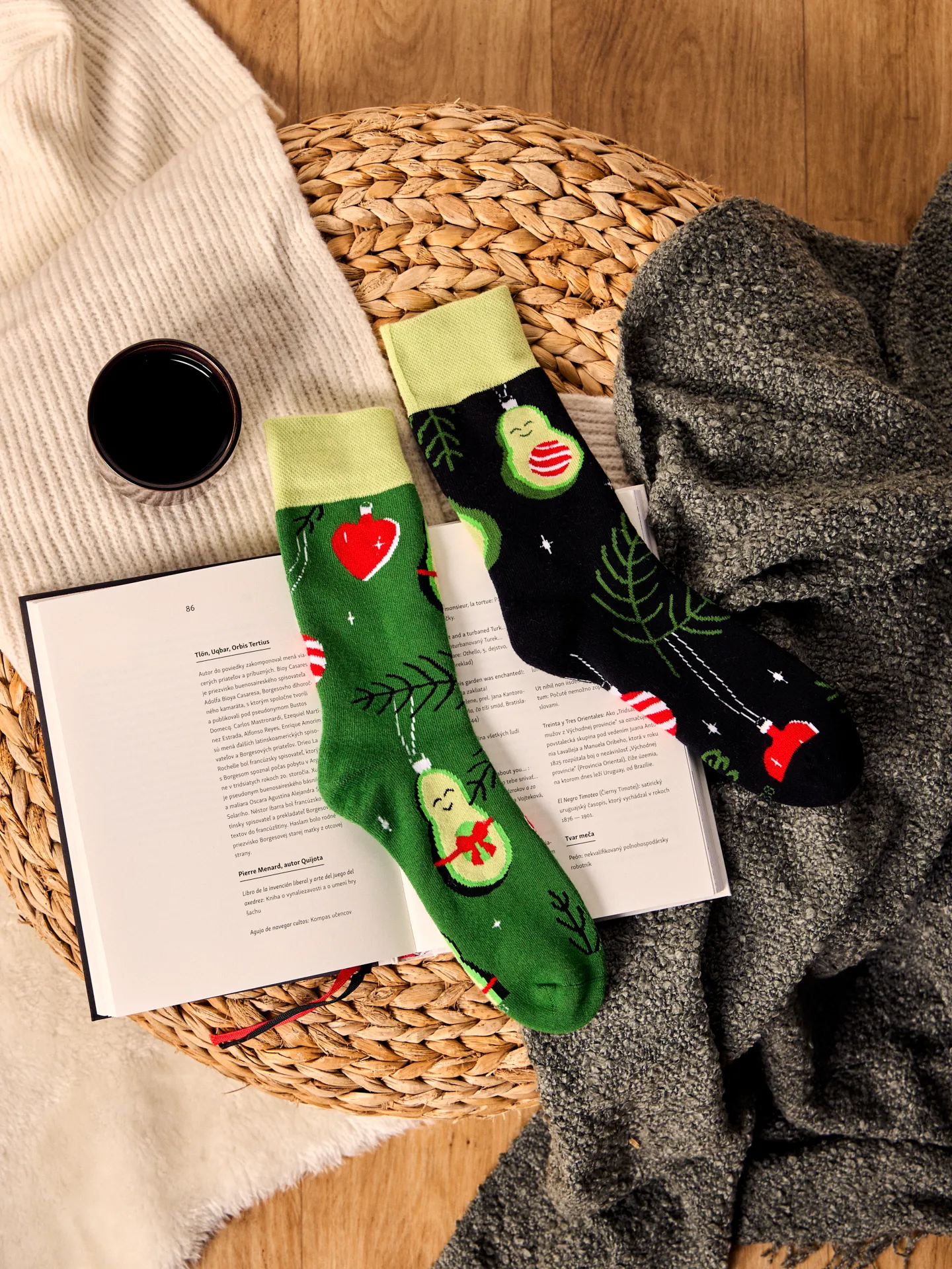 Vrolijke warme sokken Kerstavocado - Image 5
