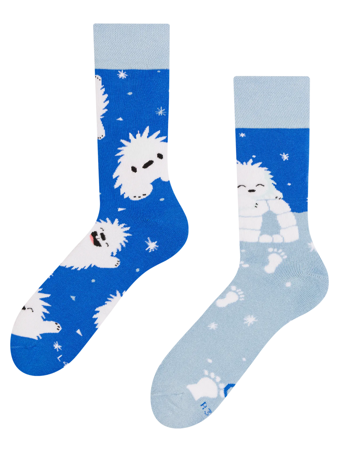 Vrolijke warme sokken Kleine Yeti