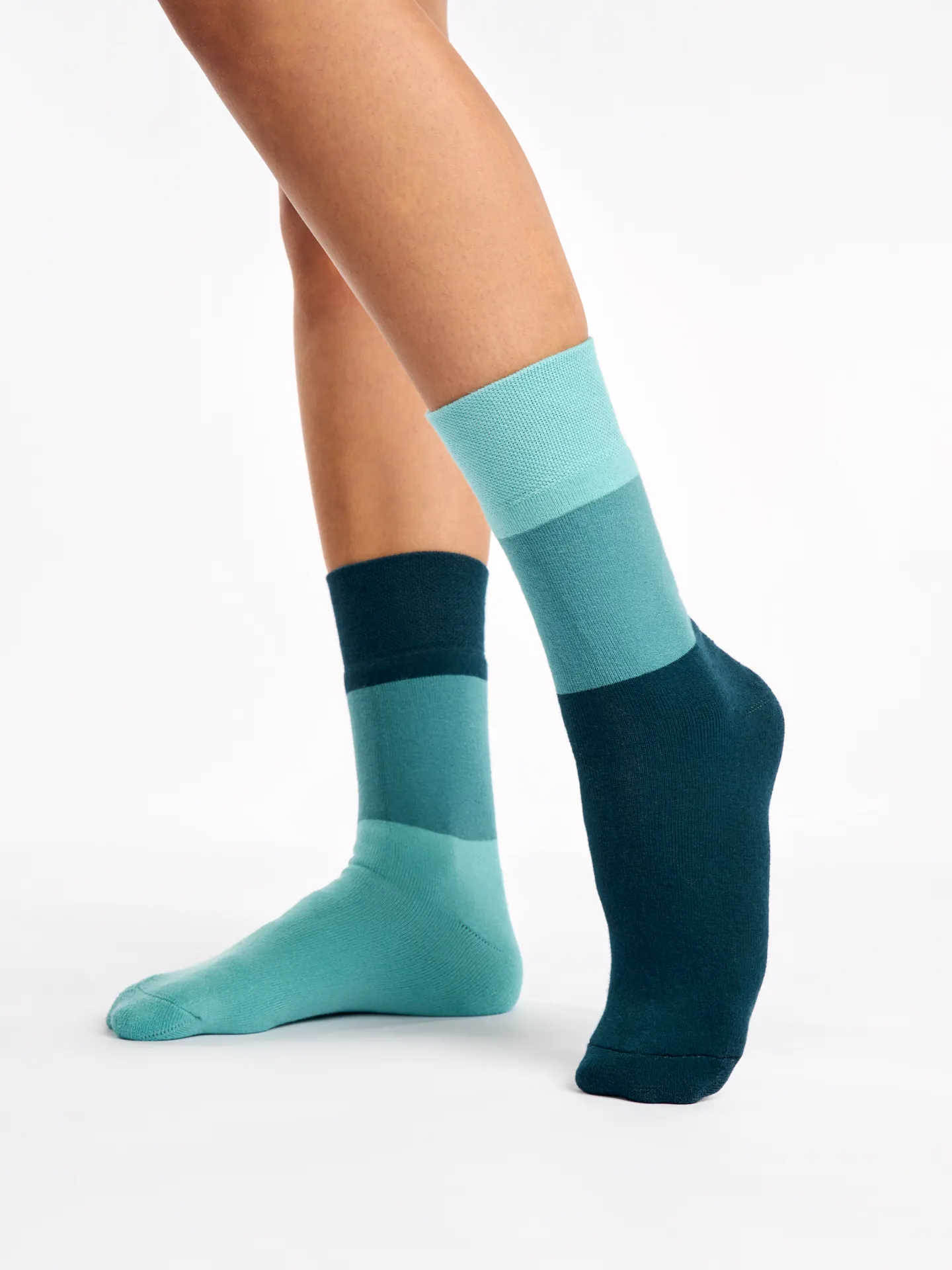 Warme Sokken Oceaan Blauw tri-color - Image 4