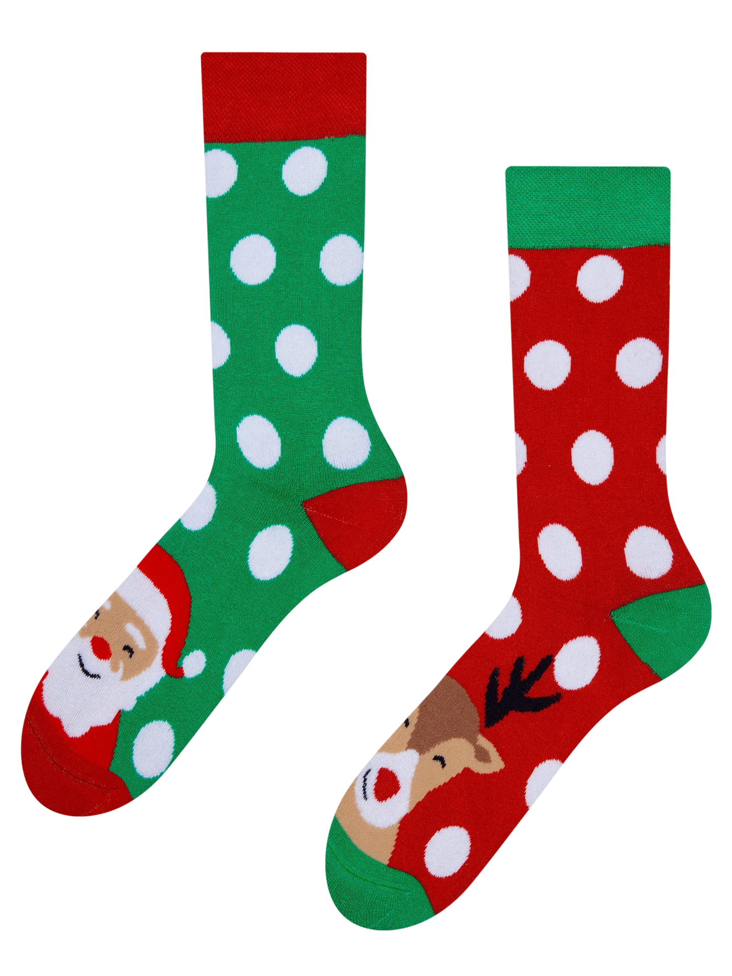 Vrolijke warme sokken Rendieren & Rudolph