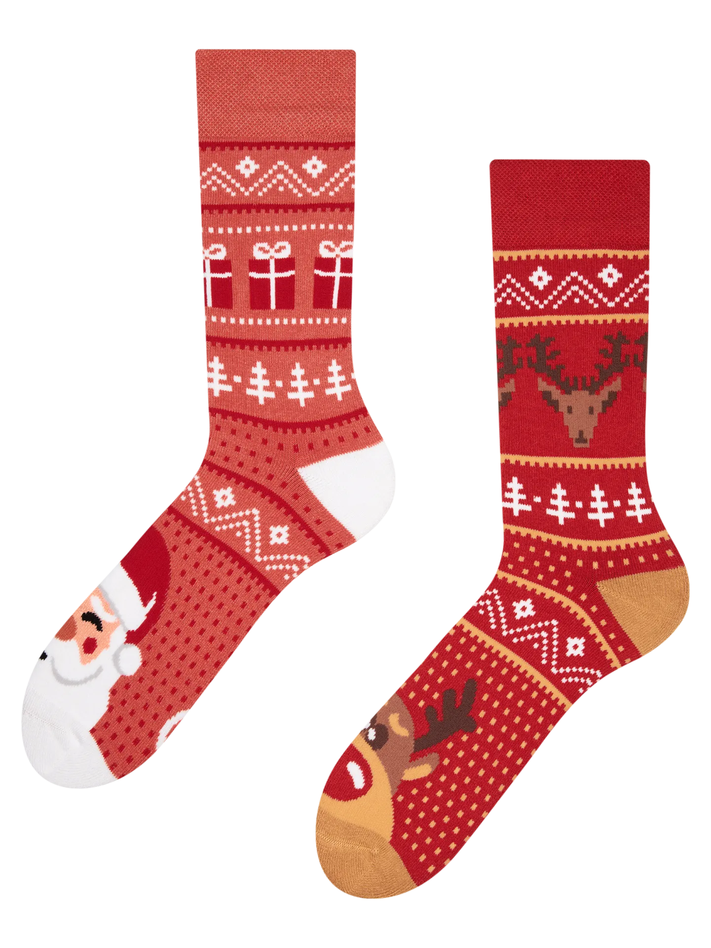 Vrolijke warme sokken Rendieren van de Kerstman