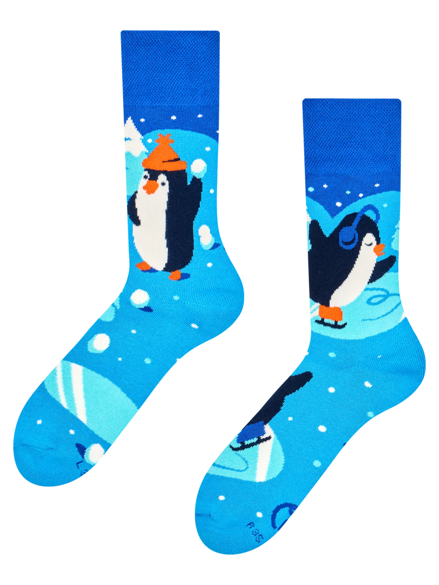 Warme sokken Schaatsende pinguïns