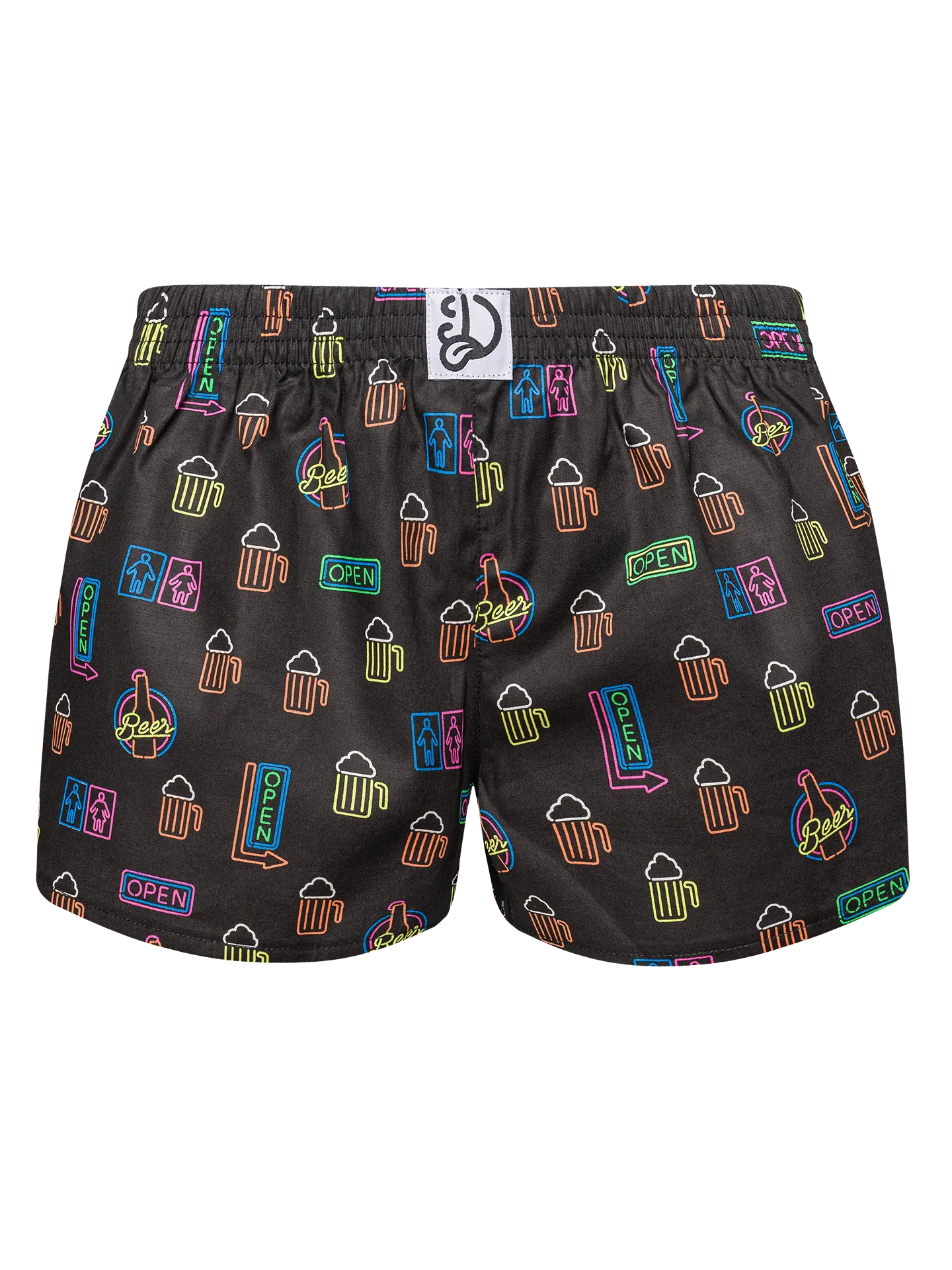 Vrolijke damesboxershorts Neon bier