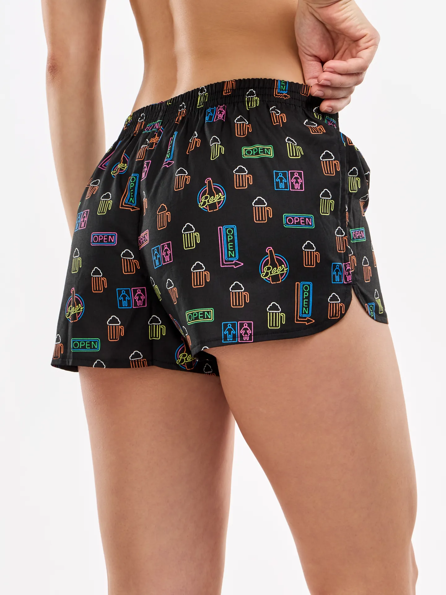 Vrolijke damesboxershorts Neon bier - Image 4