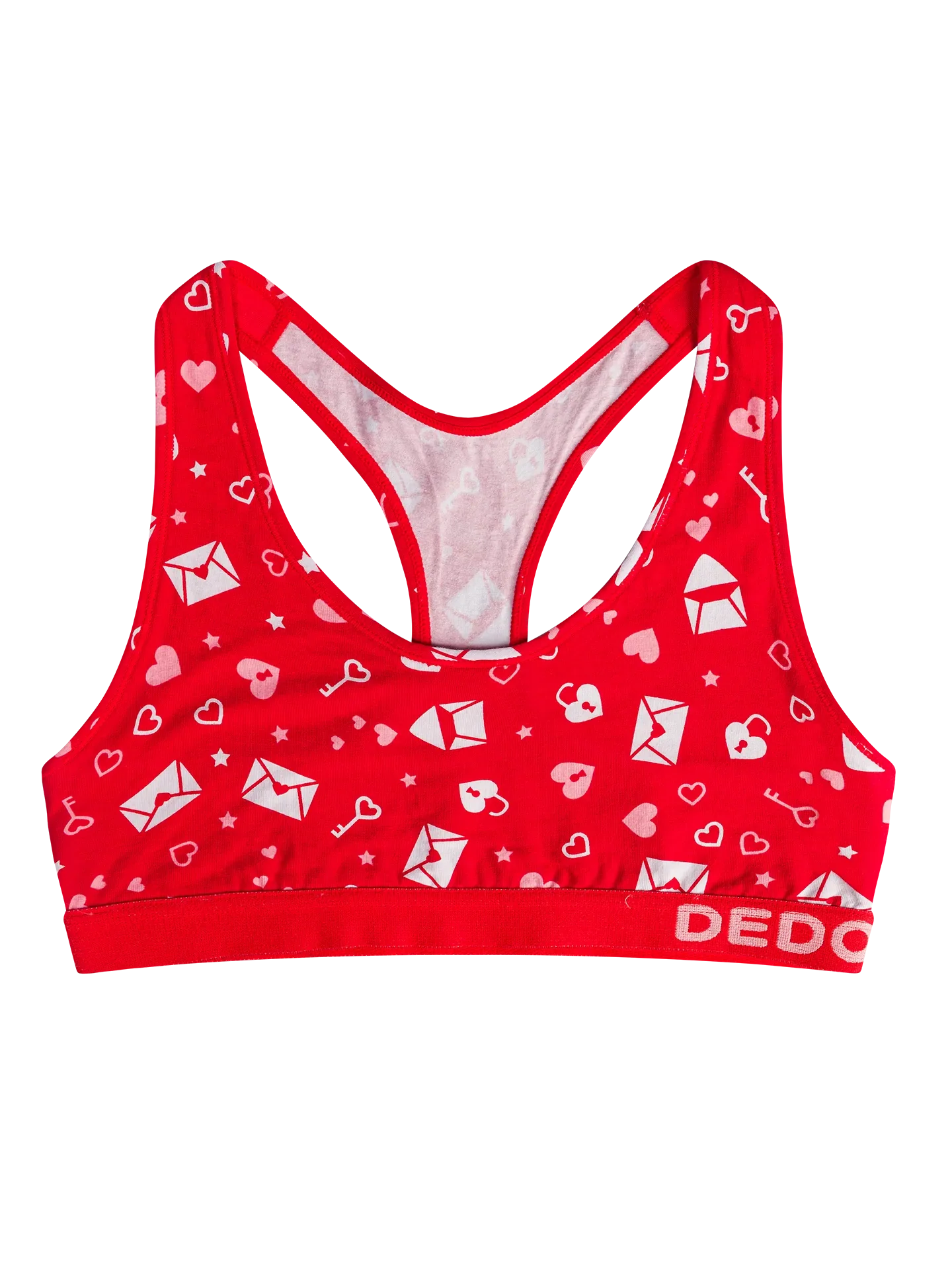 Vrolijke damesbralette Love letters
