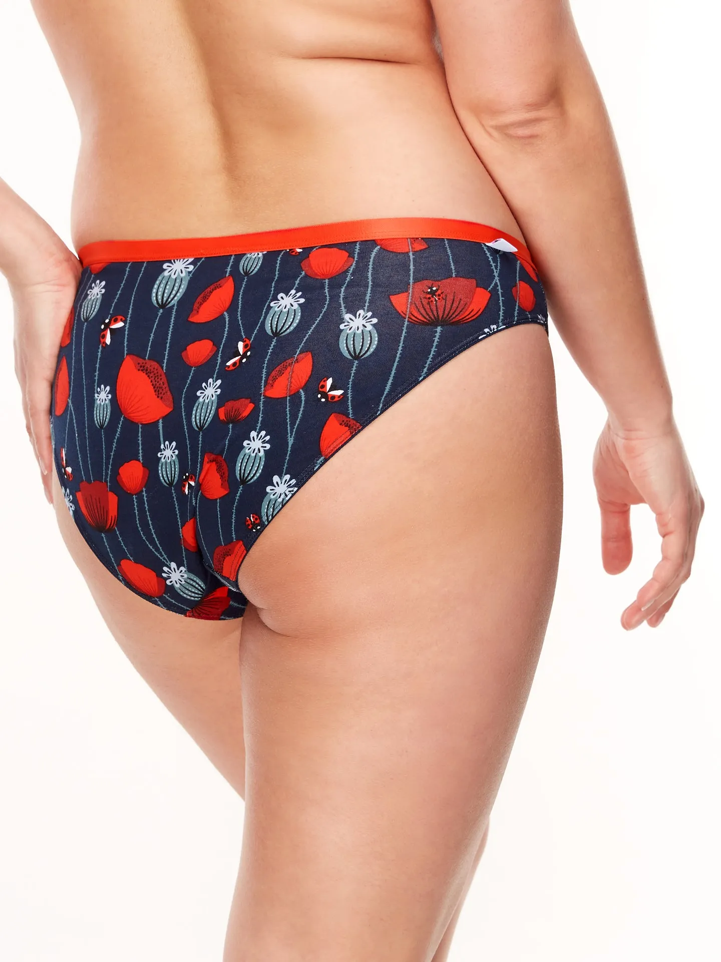 Vrolijke damesslips Lieveheersbeestjes en Klaprozen - Image 4