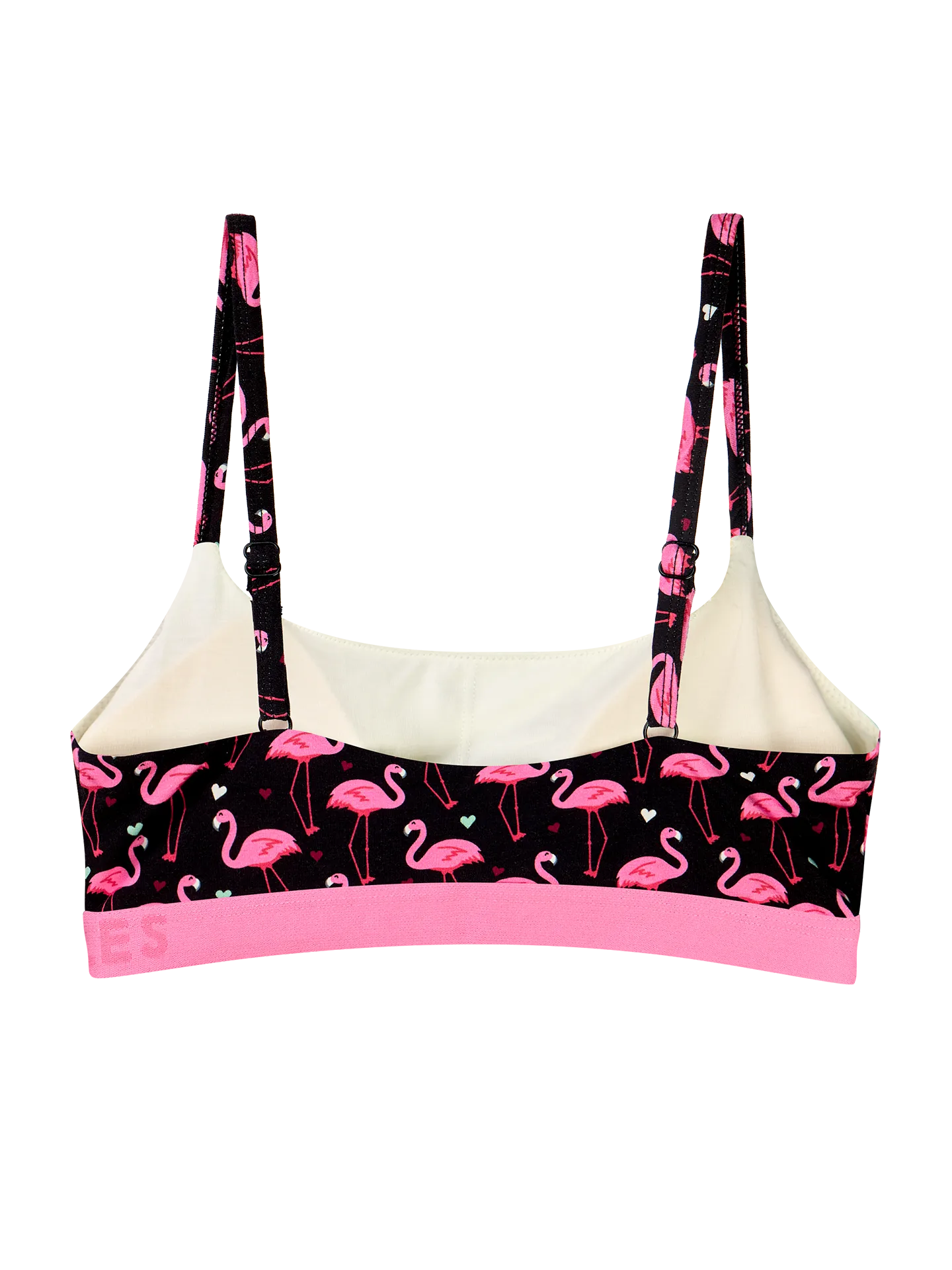 Vrolijke damesbralette Flamingo's en hartjes - Image 3