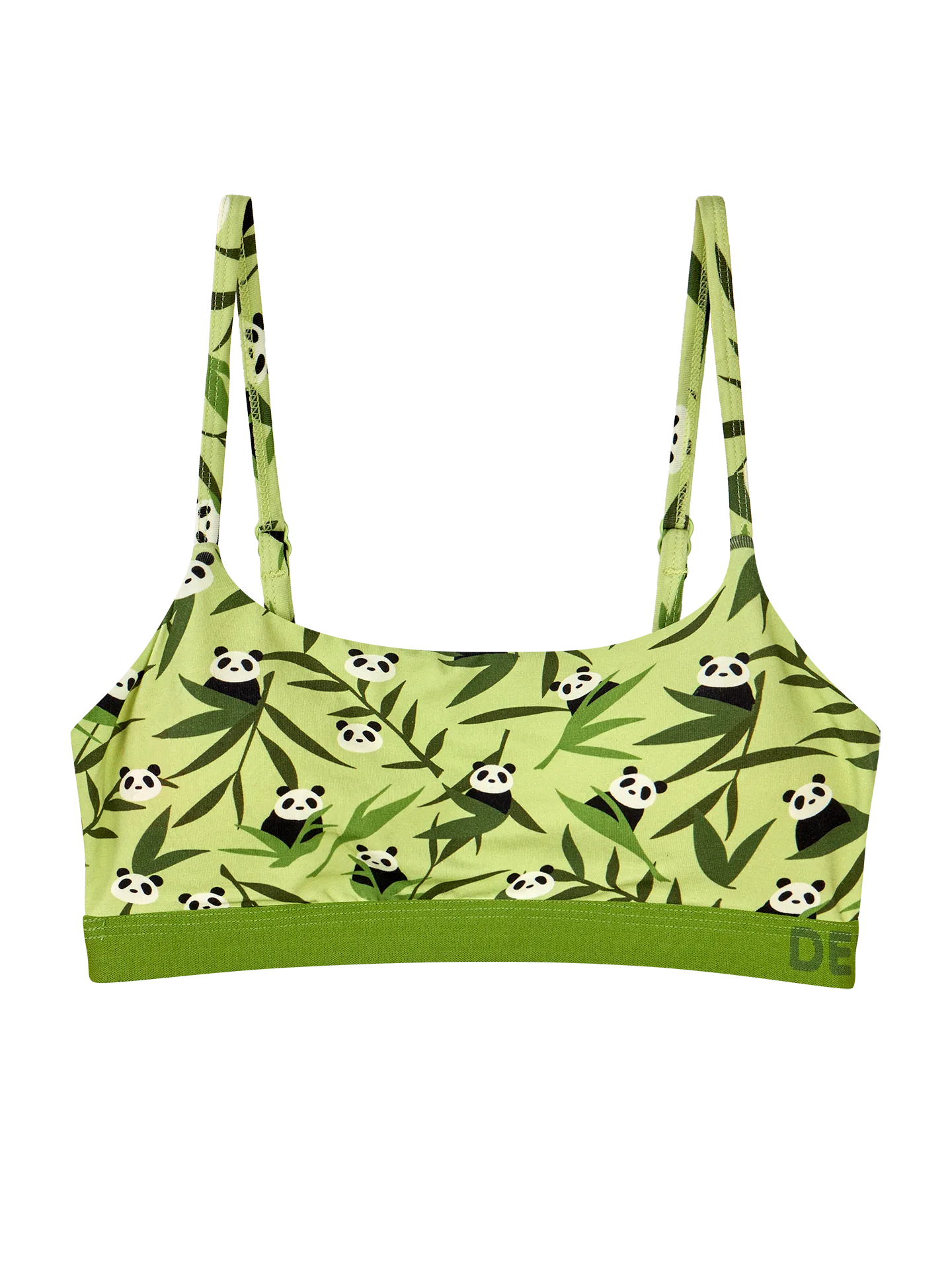 Vrolijke damesbralette Panda's en bamboe