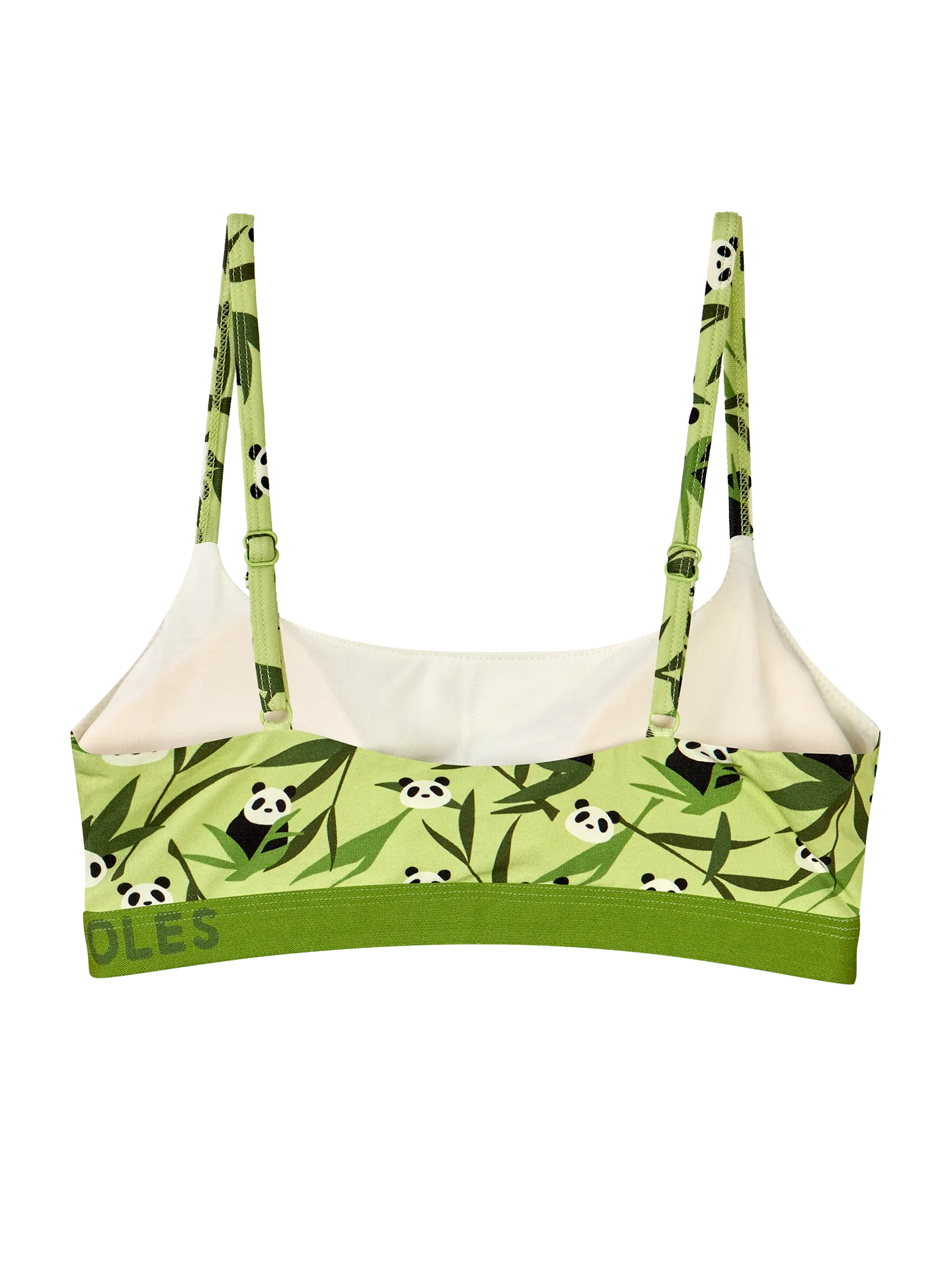 Vrolijke damesbralette Panda's en bamboe - Image 3