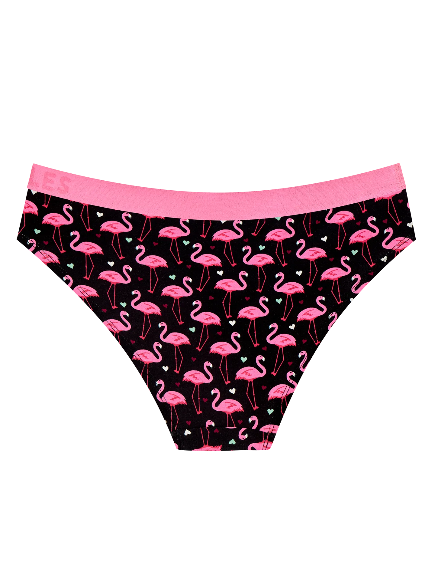 Vrolijke damesslip Flamingo's en hartjes - Image 3