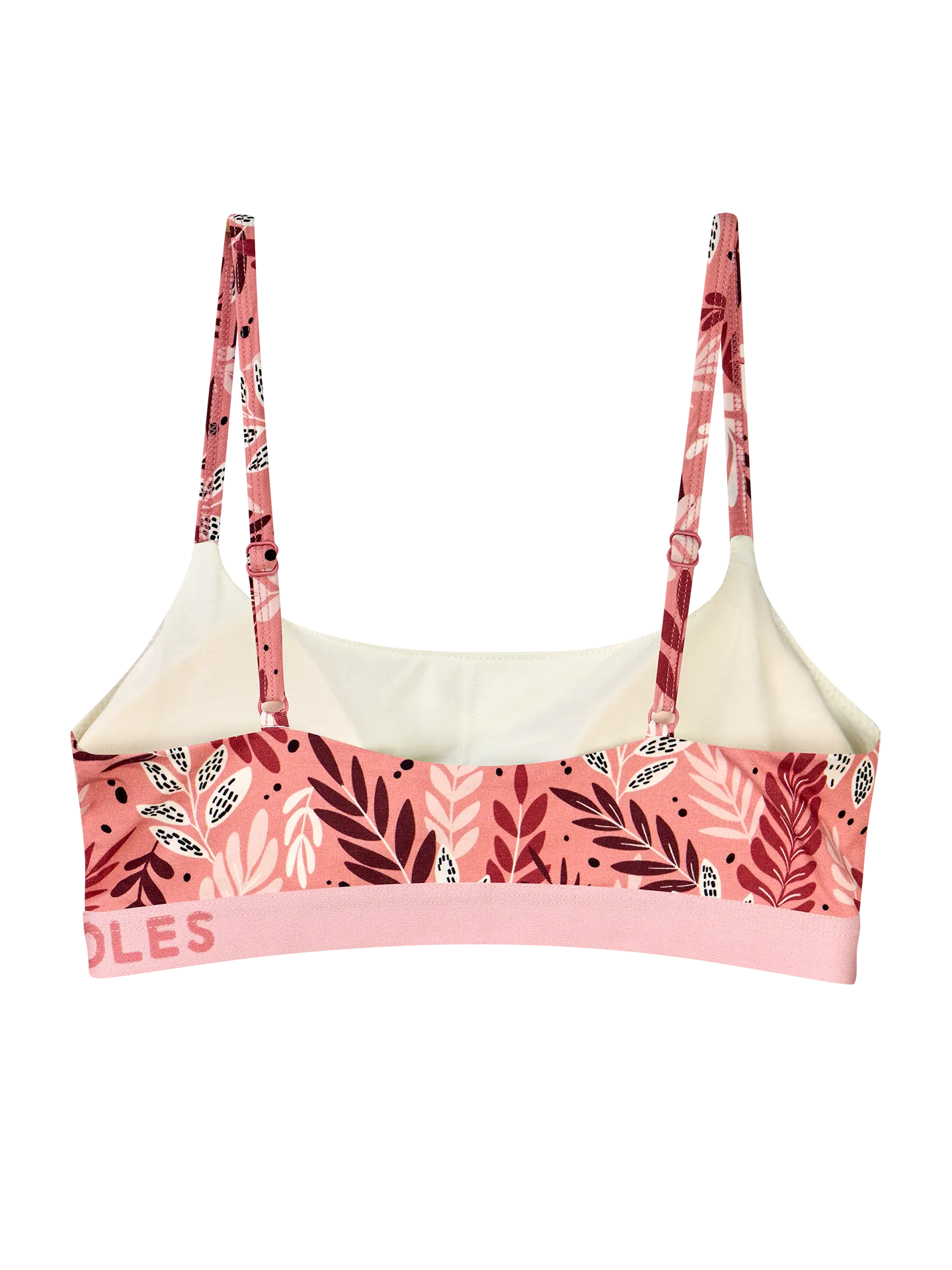 Modal damesbralette Roze bladeren - Image 2