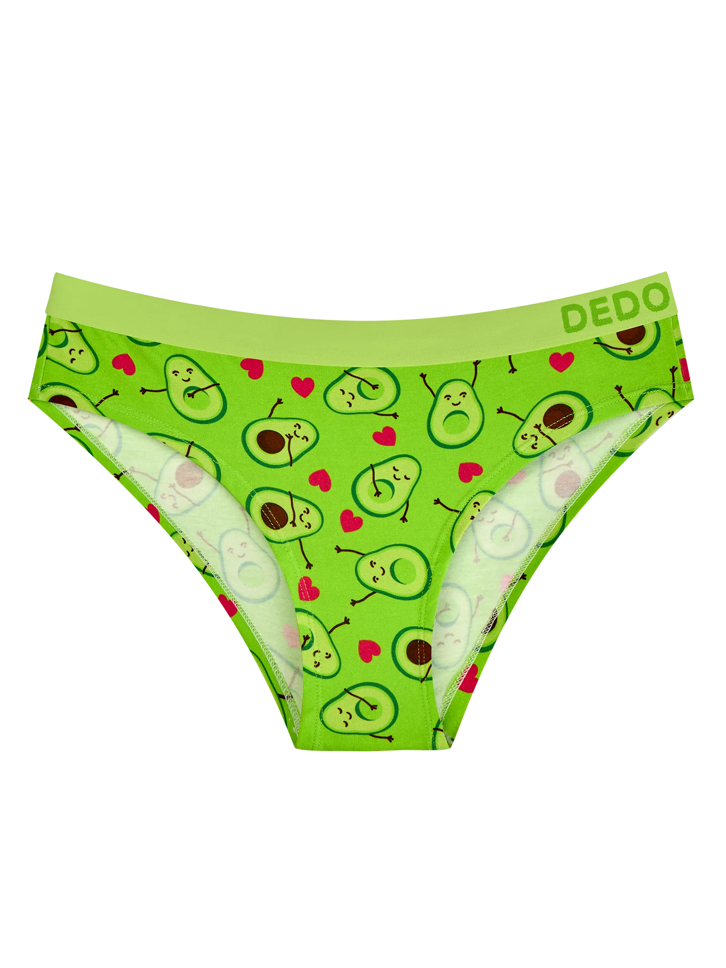 Modal damesslip Avocado-liefde