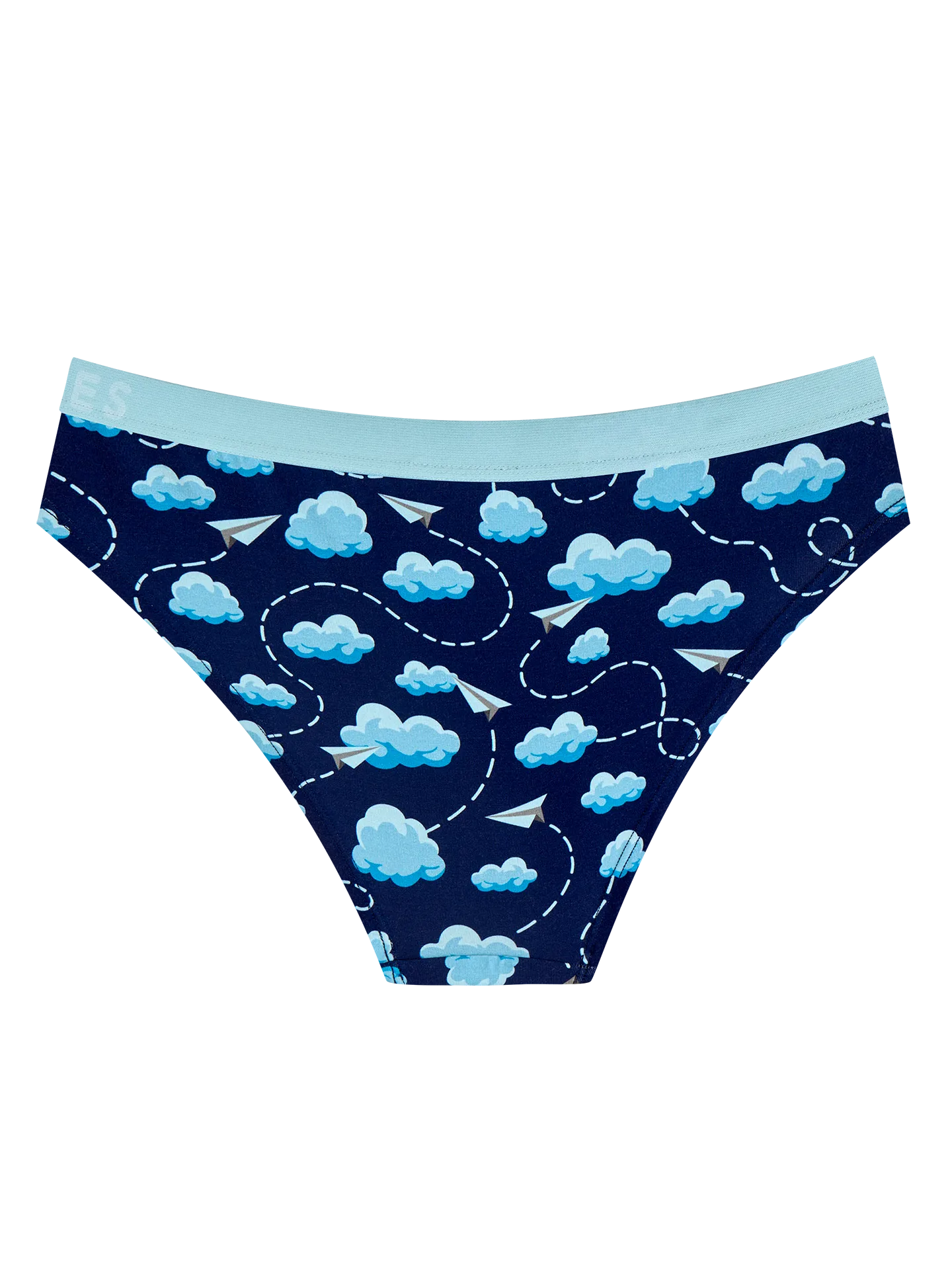 Modal damesslip Papieren vliegtuigjes & wolken - Image 2