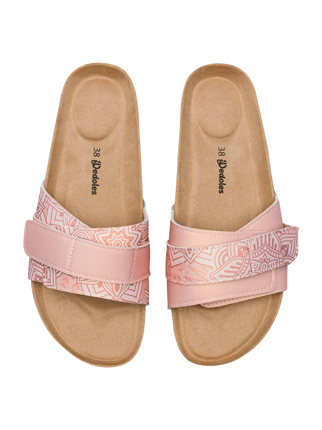 Kurksandalen voor dames Beige mandala